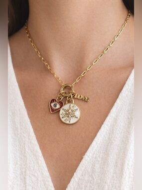Kate Spade Celestial Charm Necklace Gold NWT